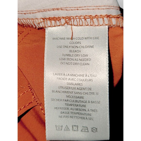 Standard Cloth Urban Outfitters Mens Large Nylon Tech Pant Cargo Orange Pockets - Picture 5 of 6
